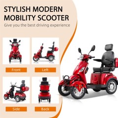 4 Wheels Mobility Scooters 500lbs 800W 31miles 15mph Special Deals Limitted Sale