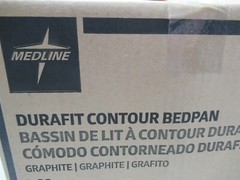 Lot of 10 Medline Durafit Contour Bedpans DYND80290 Graphite Stackable