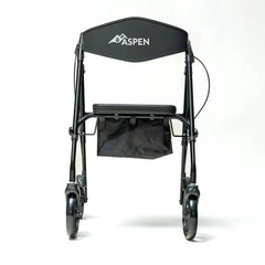Aspen Adjustable Rollator – 8” Wheels, Folding Frame, 300 lb Capacity