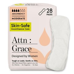 Moderate Incontinence Pads for Women – 4-Pack (112 Total) – Plant-Based, High Ab