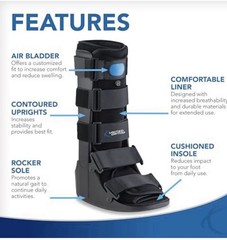 Cam Walker Fracture PDAC Approved L4386-L4387 Boot Tall Support Medium