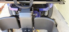 Merits Vector HD Power Wheelchair Blue/Black, 450 lbs, Joystick, Tilt In Space