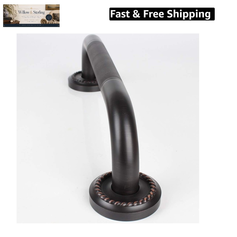 24-Inch Grab Bar Featuring Anti-Slip Handrail, Oil Rubbed Bronze, Bathroom Ba…