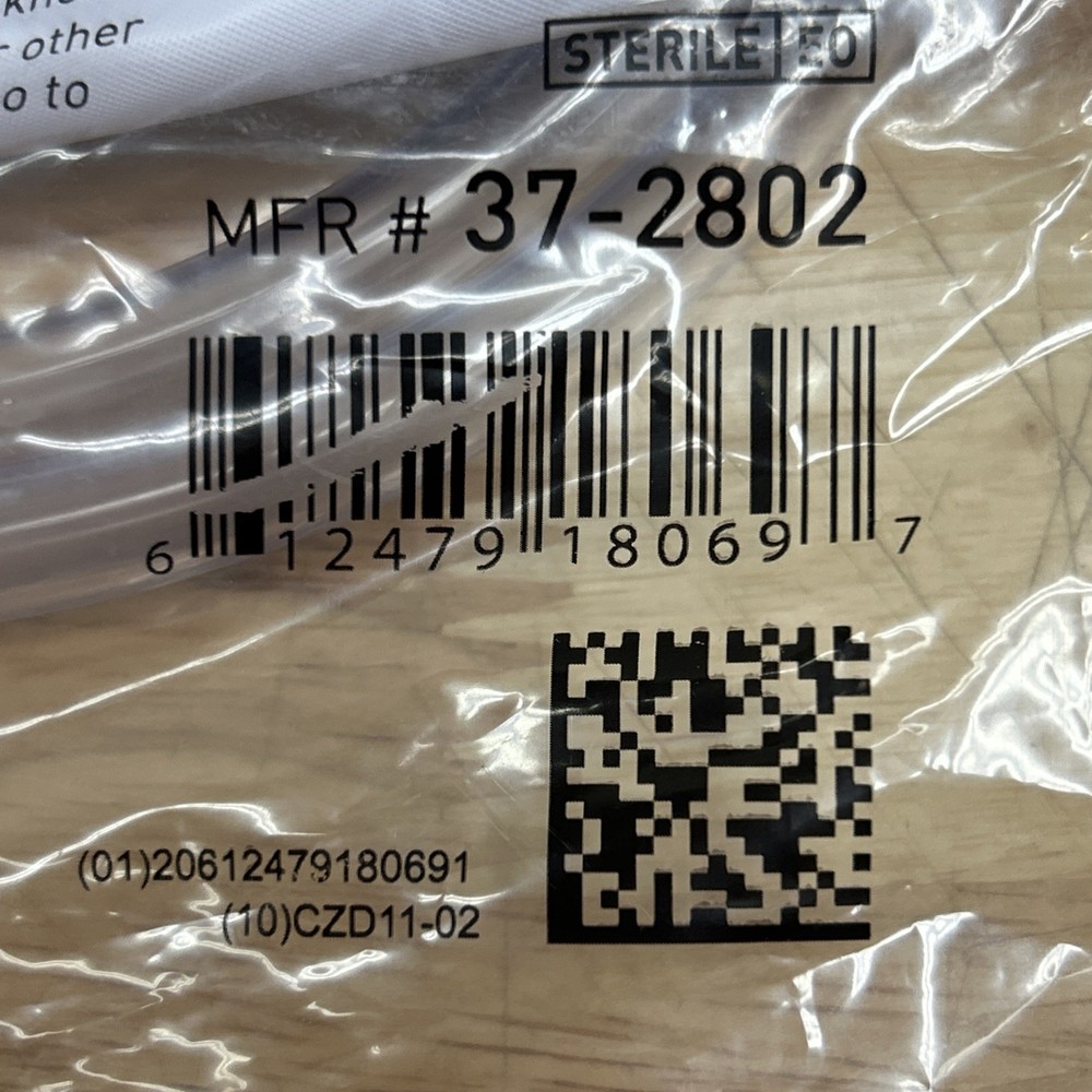 Lot of 2 McKesson Disposable Urinary Drainage Bags 2000 ml MFG# 37-2802 Sealed