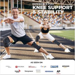 Modvel 2 Pack Compression Knee Brace Men Women Support Sleeve Sports