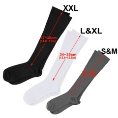 1-2 Pairs Copper Infused Compression Socks 20-30mmHg Graduated Mens Womens S-XXL