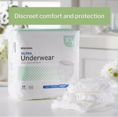 McKesson Ultra Underwear, Incontinence, Heavy Absorbency, XL, 56 CT