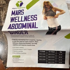 Mars Wellness 3 Panel Abdominal Binder