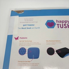 Nova Happy Tush Gel Cell Seat Cushion Coccyx Car Bath Office Extra Wide 2607-R