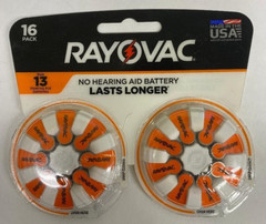 RAYOVAC 16 PACK NO HEARING AID BATTERY SIZE 13 NEW IN PACKAGE EXP 6/26