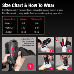 Active Ankle T2 Ankle Brace, Medium, White, Rigid Support for Men 7-10 & Women 8