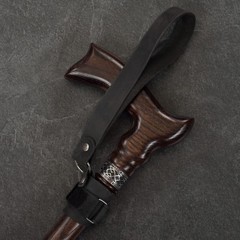 Asterom Handmade Leather Cane Strap – Stylish Wrist Strap for Canes and Walking
