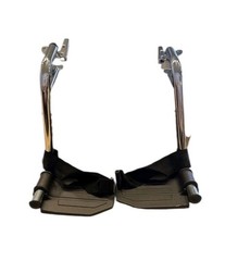HealthLine wheelchair swingaway leg rest alum foot plate and heel loops Set