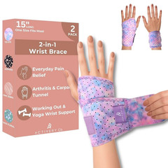 Carpal Tunnel Wrist Brace Left Hand, Right Hand for Women, Day or Night Compress
