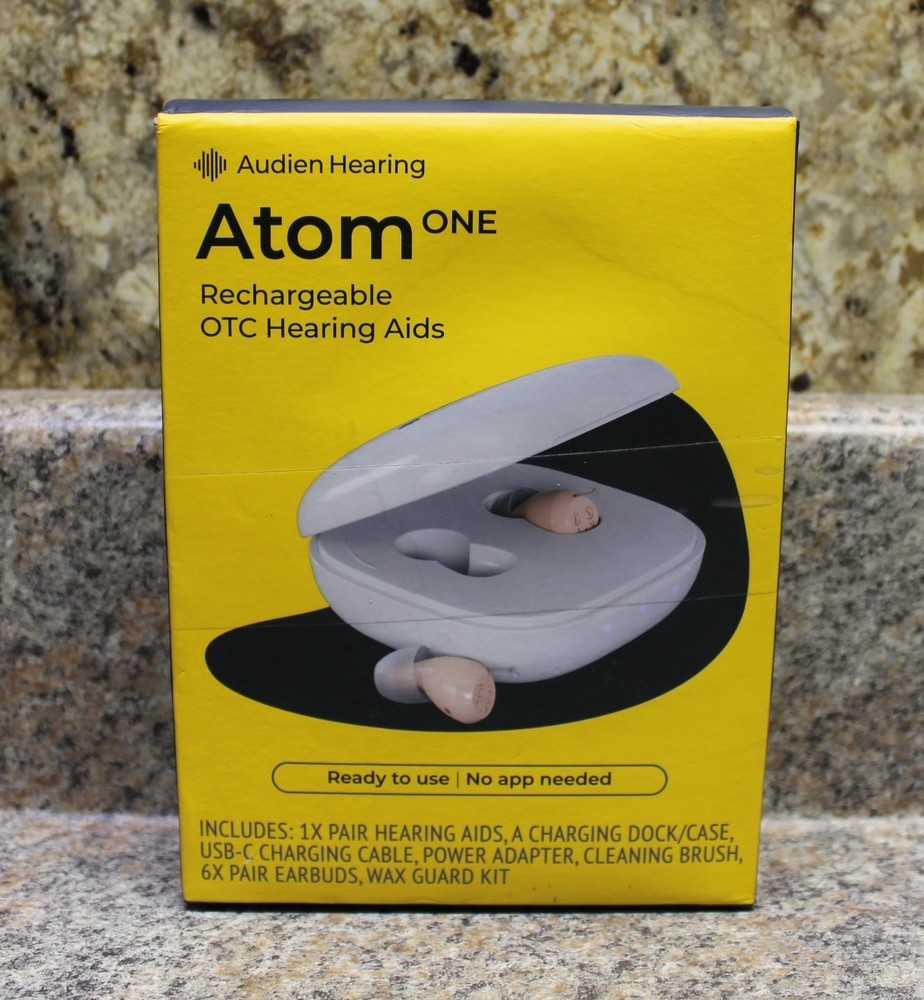 Audien Hearing Atom One Rechargeable OTC Hearing Aids