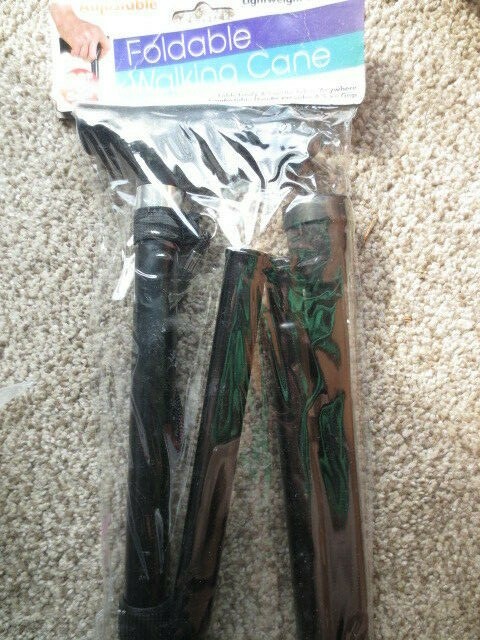 StealStreet SS-KI-OB969 Adjustable Foldable Walking Cane 32″ to 36″