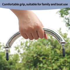 4X Stainless Steel 9“ Boat Polished Grab Handle Round Tube Grab Bar Handrail