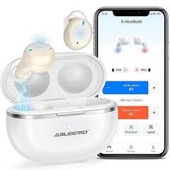 ABLEGRID Rechargeable OTC Hearing Aids for Seniors Adults, In-Ear Touch Control