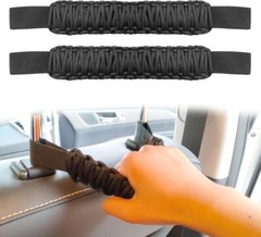 2Pcs Headrest Grab Handles Car Front Rear Seat Back Roll Bar Grip Handles Kit