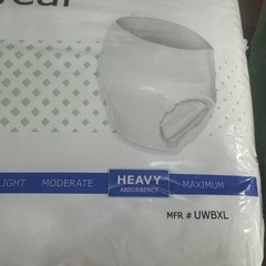 McKesson Adult Disposable Pull On Up Underwear Diapers XL Heavy Absorbency 14 Ct