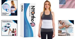 Abdominal Binder 12″ 4-Panel – Adjustable Post-Surgery Support for 45-60″ Waist