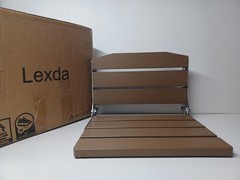 LEXDA 15 Inch HDPS Shower Seat Only with 304 Stainless Steel Frame.