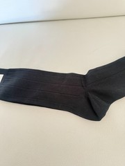 soft touch microfiber socks comfort cuff black 8.5″ foot length