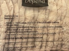 Depend Women’s Fresh Protection 36 count Underwear 38-44 in Waist