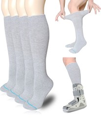 Orthopedic Boot Sock Liners – 2 Pairs for Walking Boots & Fracture Casts