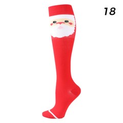 Unisex Christmas Compression Pair Socks 15-20mmHg Graduated Support Stockings