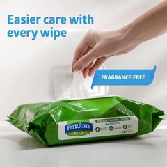 Fitright Personal Cleansing Wipes with Aloe (8X10 Inch) | 600 Pieces Moisturi…