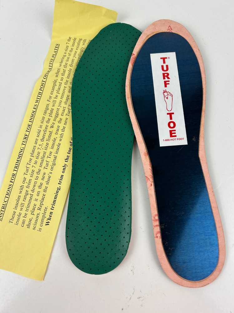 Turf Toe Rigid Plate Insoles Foot Management Size W 8-9 NEW USA Made