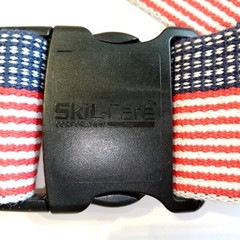 SKIL-CARE Gait Belt American Flag pattern 2″ wide 60″ long Made in USA EXC