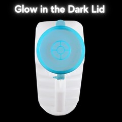 Vakly Male Urinal with Glow in The Dark Cover [2 Pack 32oz] Translucent