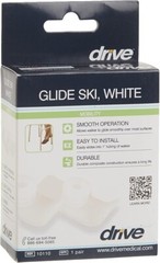 Glide Ski White Drive Ref. 10110 1” Tubing Walker 1 Pair