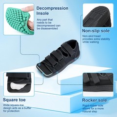 Estinko Post Op Shoe, Medical Post Op Recovery Shoe for Post Surgery or