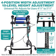 Irtme 360° Stable Support Home Rehabilitation Walking Trainer for Adults
