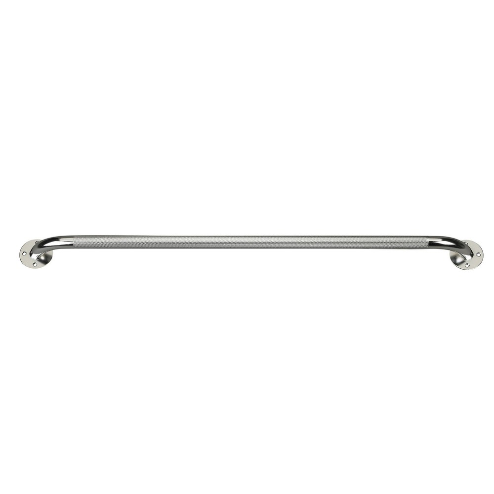 drive Silver Knurled Steel Wall Mounted Wall Grab Bar 32″ L 12132-3