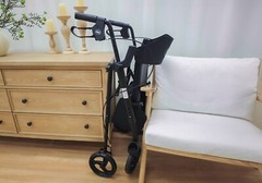 Walkers for Seniors, Rollator Walker with SeatSupports 330lb, 8″ Big Wheels-used