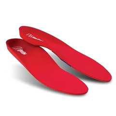 Vasyli Custom Full Length Insoles Red Kids Large Heel Grid Reduces Slippage