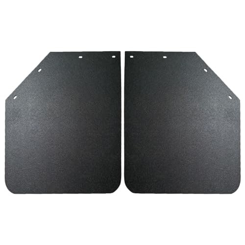 2PCS Universal Heavy Duty Polymer Mudflaps Black Angled Splash Guard 24×30 Inch