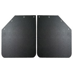 2PCS Universal Heavy Duty Polymer Mudflaps Black Angled Splash Guard 24×30 Inch