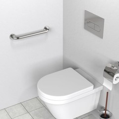 Durable 16 Inch Stainless Steel Grab Bar for Safer Showers – 500 lbs Support