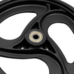 2 Pcs 8 Inch Solid Replacement Wheels for Wheelchairs, Walkers, Rollators – Blac
