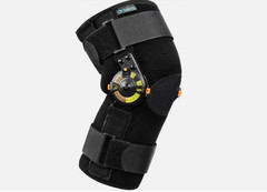 Nvorliy Unisex Adult Black Adjustable Hinged ROM Knee Brace Size XL Adjustable
