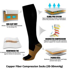 MEDIAS DE COMPRESION PANTORRILLA STRONG 20-30MMHG MANGAS PARA DOLOR VARICES US
