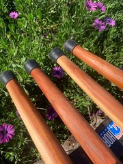 Rugged Terrain Wood Walking Cane Stick Ball Knob Round Top Palm Grip 30″ – 42″
