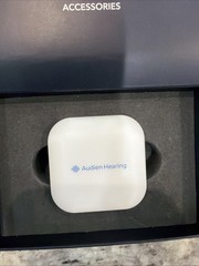 Audien Atom One Rechargeable OTC Hearing Aids – Beige – Brand New