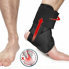 Ankle Brace Support Plantar Fasciitis Lace Up Stabilizer Sprain Wrap Relief US