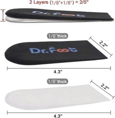 s Adjustable Orthopedic Heel Lift Inserts, Height Increase Insole for Leg Len…